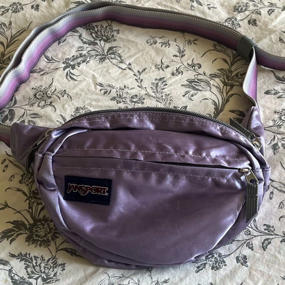 Jansport Gray and Purple Buckle